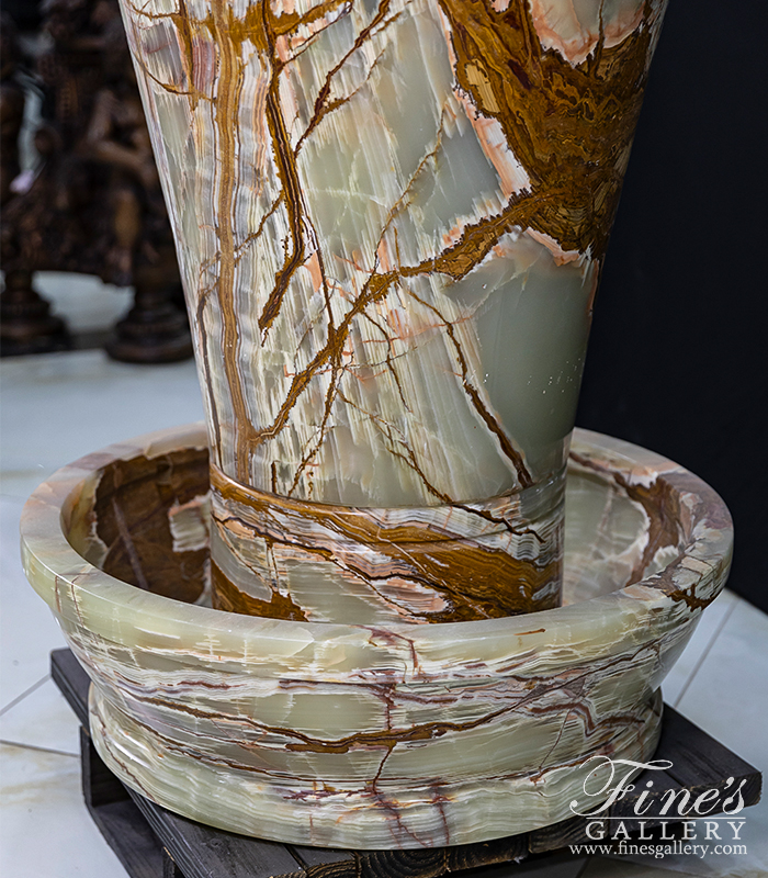 Marble Fountains  - Green Onyx Urn Fountain - MF-1735
